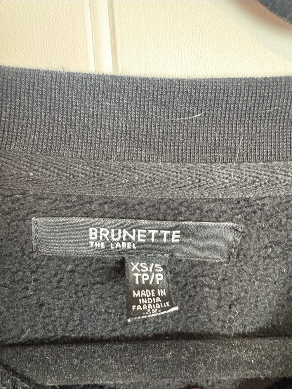 Brunette The Label “Babes Who Sweat”Crewneck Sweatshirt Black XS/S Athleisure - Picture 4 of 6